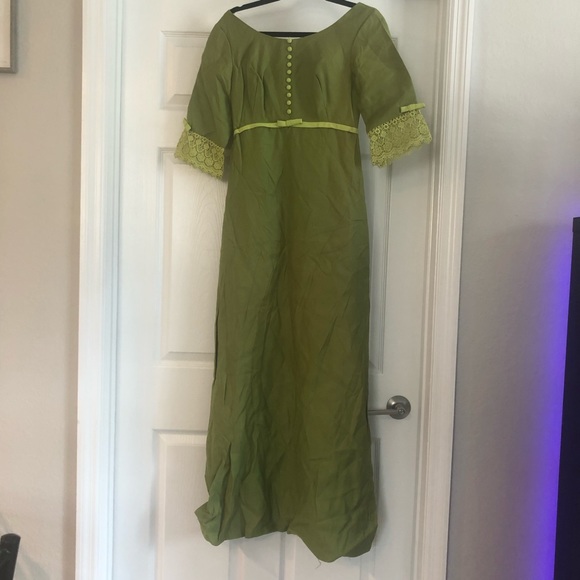 Bridgerton vintage green dress - Picture 4 of 7